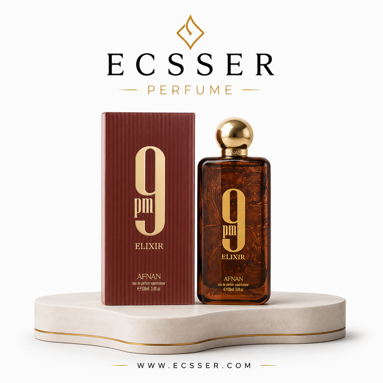 Afnan 9 PM Elixir for men 100 ml with box